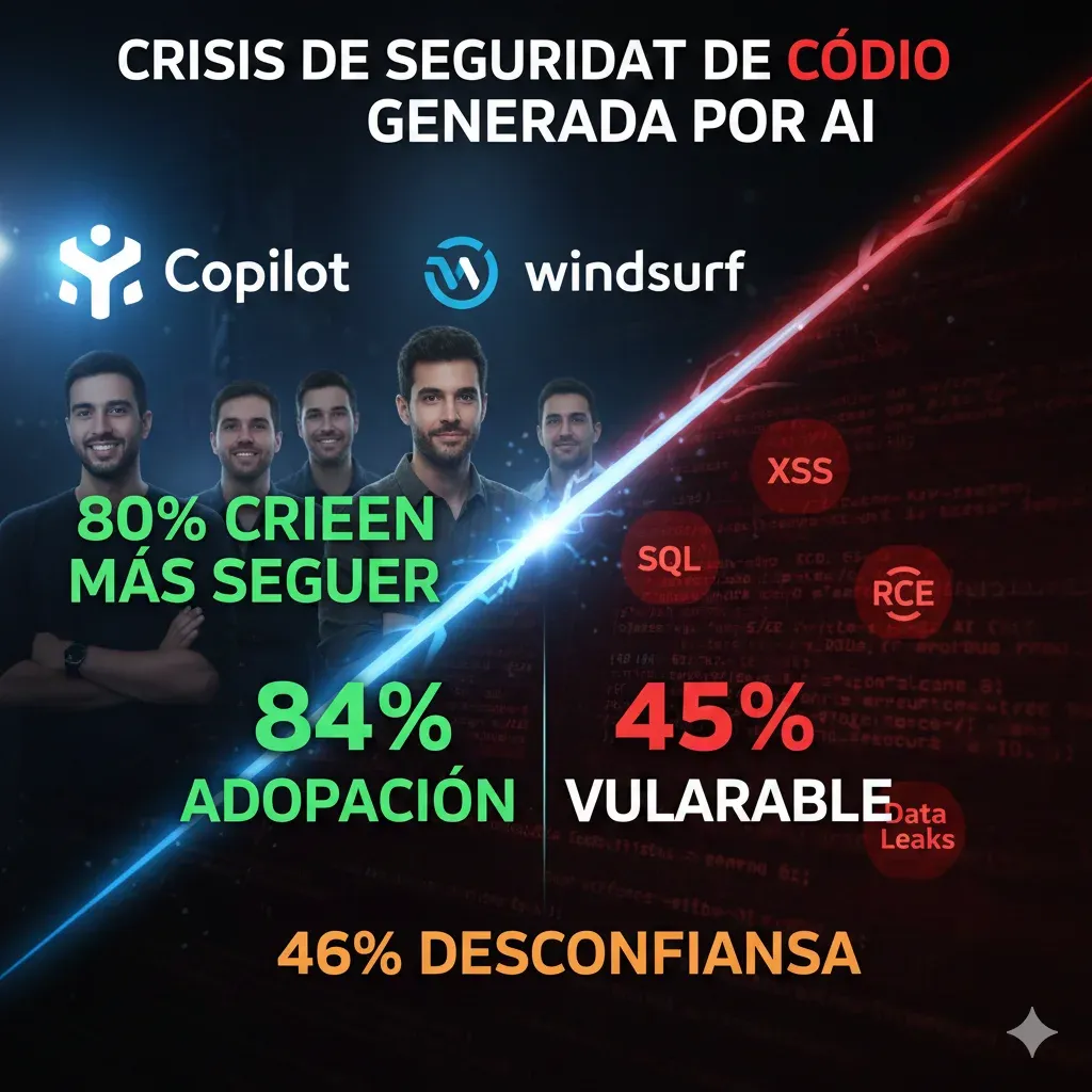 Por Qué el 40% de Tu Código AI-Generated es Vulnerable: Stack Overflow Developer Survey 2025 + OWASP Top 10 LLM | BCloud Consulting
