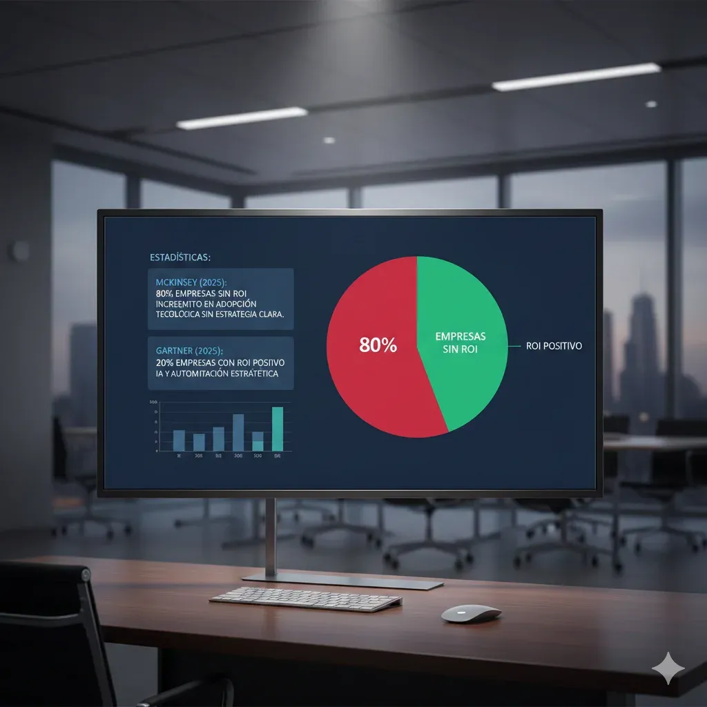 El 80% de Empresas NO Ve ROI en IA Generativa: Qué Están Haciendo Mal (McKinsey 2025) | BCloud Consulting