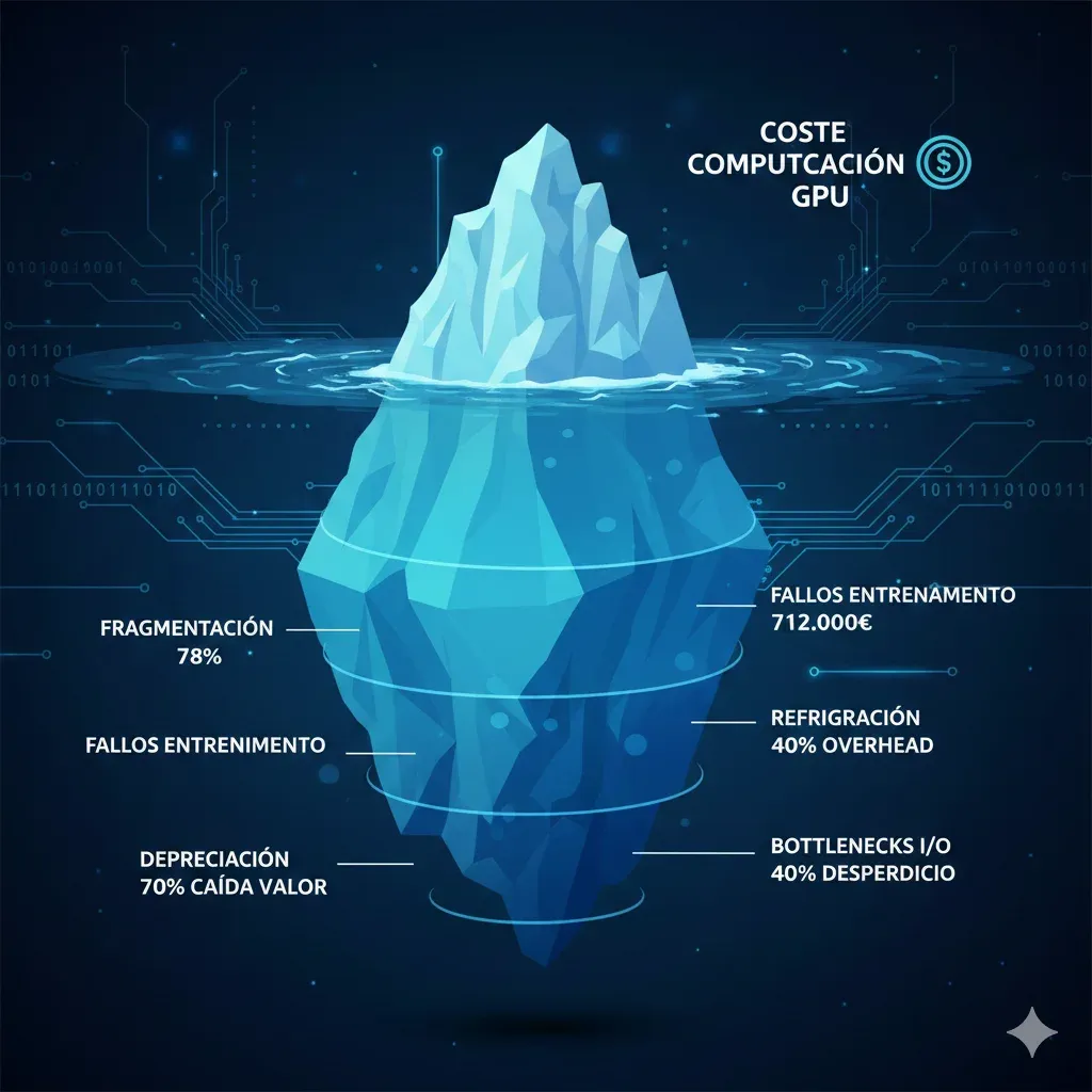 Costes Ocultos GPU en Producción: Por Qué el 78% de Empresas Pagan 3-5x Más de lo Estimado (Guía FinOps 2025)