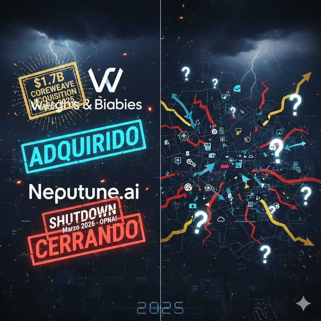 MLOps Consolidation 2025: Weights & Biases Vendido a CoreWeave - Qué Herramientas Usar Ahora | BCloud Consulting