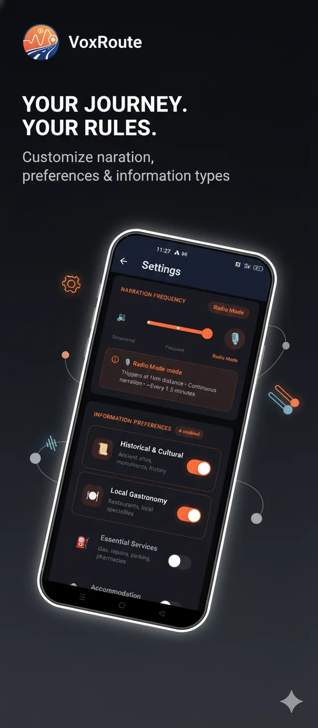 VoxRoute Narration Active - RAG context generation