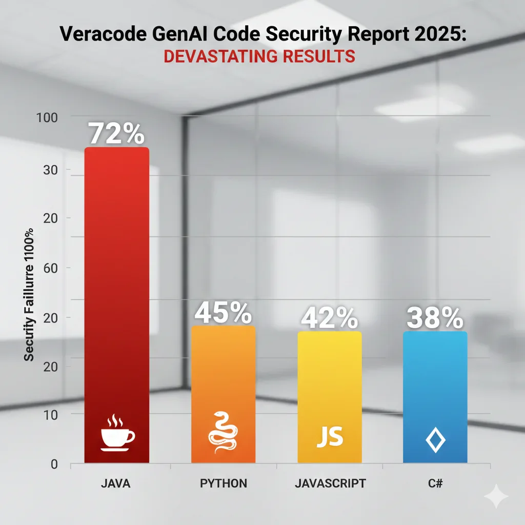 Gráfico de líneas mostrando evolución 2023-2025: adopción AI tools sube de 44% a 84%, mientras confianza baja de 70% a 33%