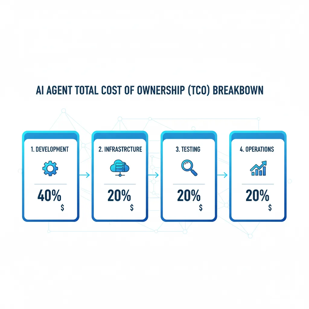 Framework TCO 4 fases para agentes IA: Development, Infrastructure, Testing, Operations
